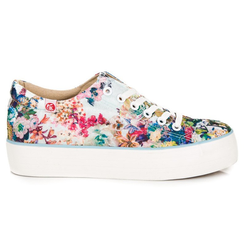 Yes Mile Deportivas Atadas Con Flores multicolor
