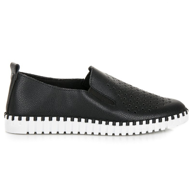 Seastar Zapatillas sin cordones caladas negro