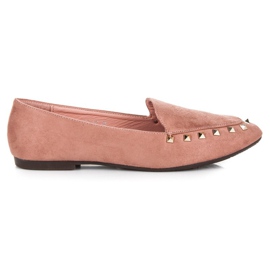 Zapatos sin cordones con tachuelas rosado Zapatos sin cordones con tachuelas rosado