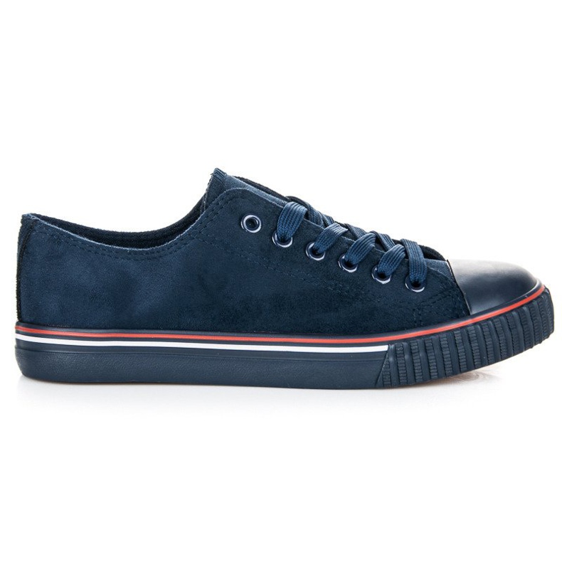 Zapatillas de gamuza azul