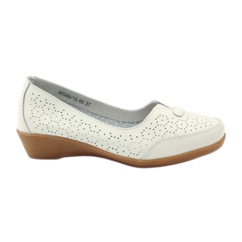 Mocasines Vinceza de piel blanco