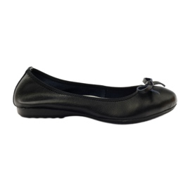 Bailarinas de piel con lazo Filippo 038 negro