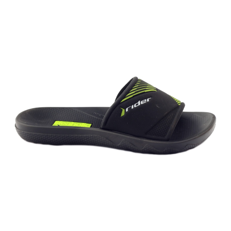 Pantuflas de ocio para niño Rider negro verde