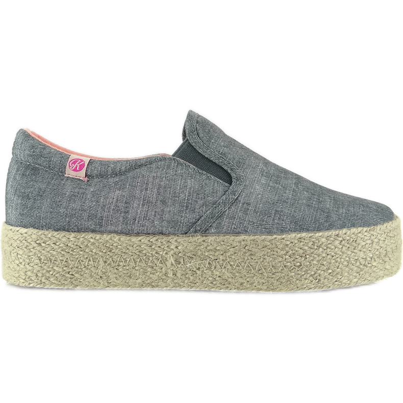 Alpargatas Slip-on Suela Gruesa 1520202 gris