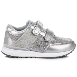 American Club Zapatillas americanas de velcro gris