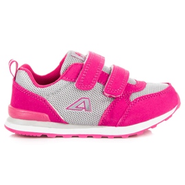 American Club Calzado Rosa Sobre Velcro Americano