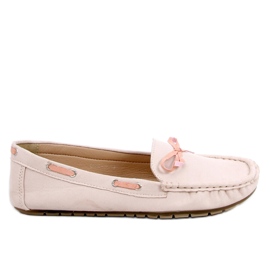 BM Mocasines clásicos de mujer beige 3145 Beige