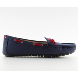 Mocasín clásico mujer azul marino 3145 Azul / Rojo