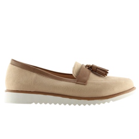 Mocasines mujer beige 9167 Beige