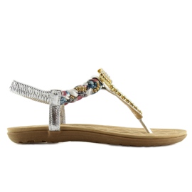 Chanclas plata D567 plata gris