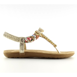 Chanclas doradas D567 oro dorado