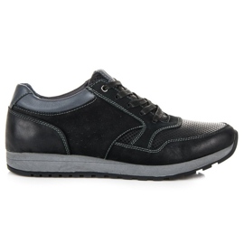 Calzado deportivo de cuero new age negro