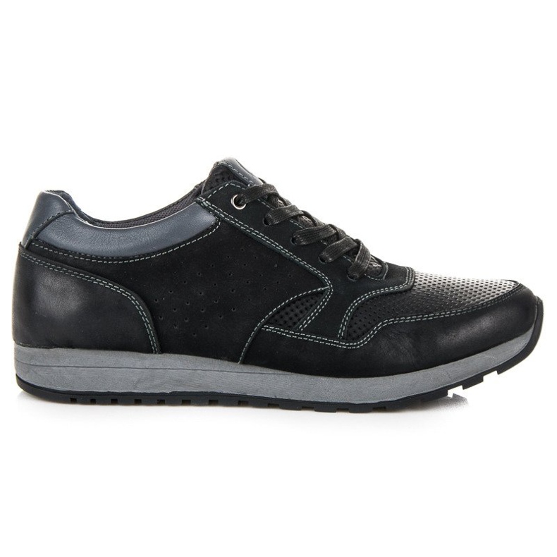 Calzado deportivo de cuero new age negro
