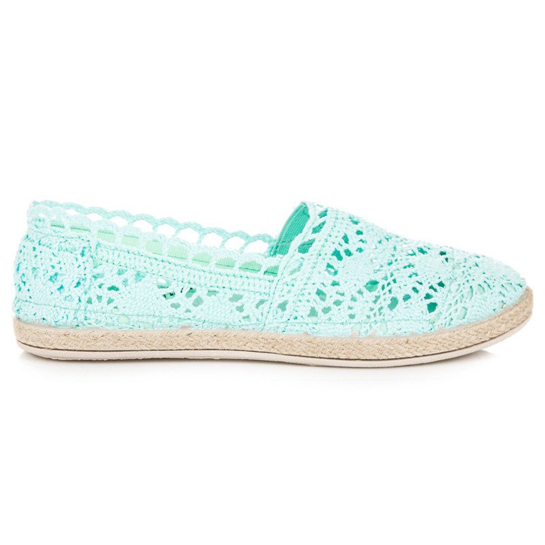 Seastar Alpargatas encaje menta verde