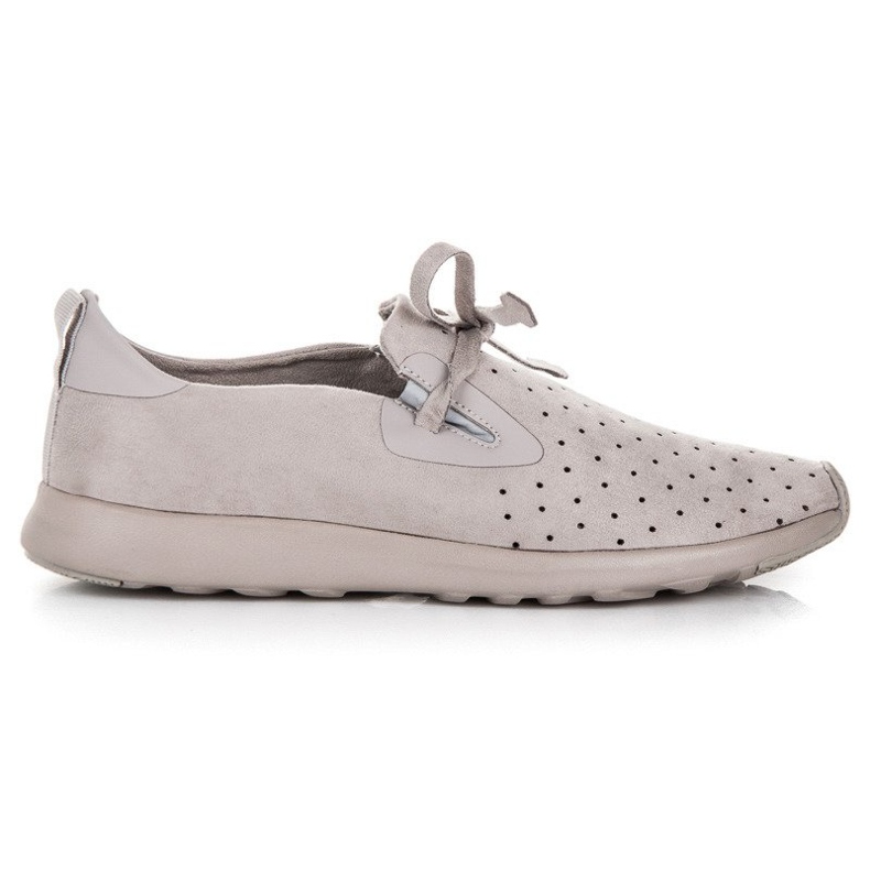 Kylie Slipon Ante Calado gris