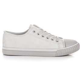 Zapatillas de gamuza gris