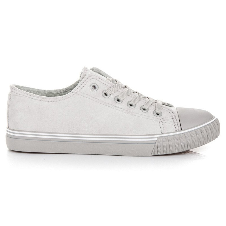 Zapatillas de gamuza gris