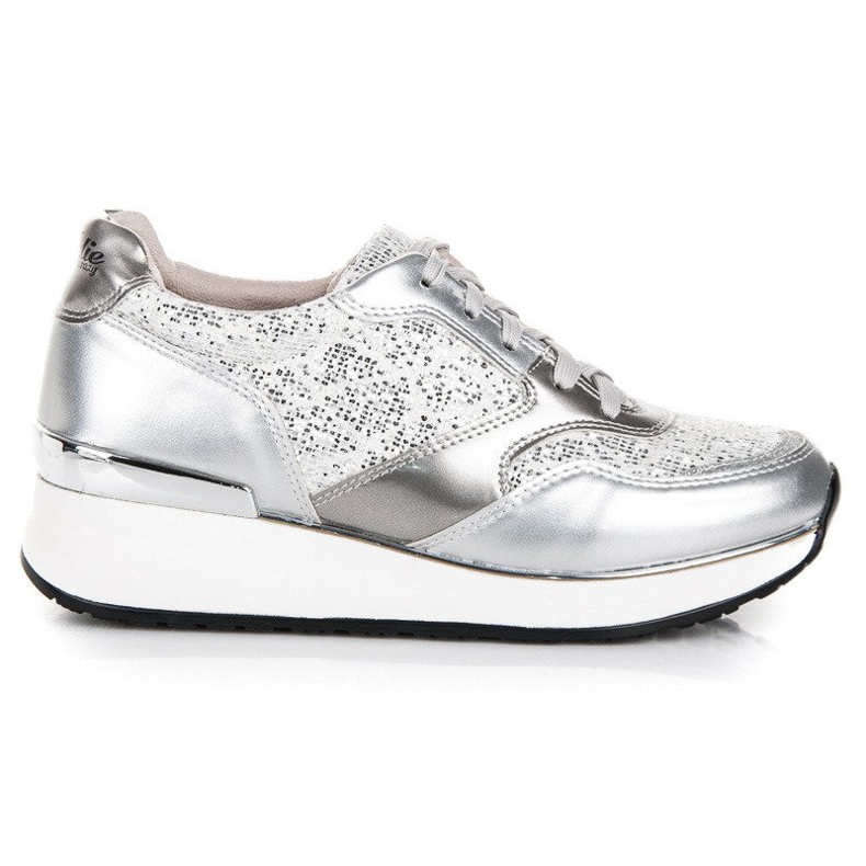 Kylie Zapatos deportivos con purpurina gris