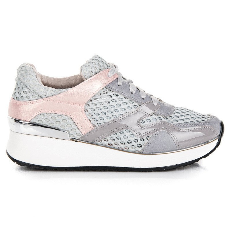 Kylie Deportivas Grises Con Malla Kylie Deportivas Grises Con Malla