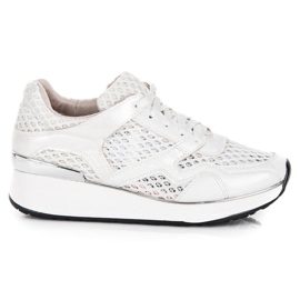 Kylie Zapatillas blancas con malla blanco