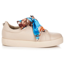 Zapatillas Atadas con cinta VICES beige