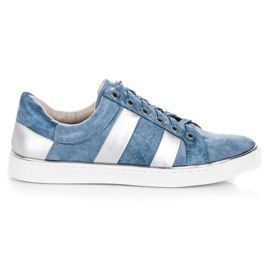 Kylie Zapatillas de moda atadas azul