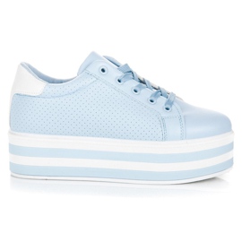 Seastar Zapatillas con cordones en la plataforma. azul