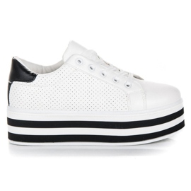 Seastar Zapatillas con cordones en la plataforma. blanco
