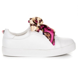 Vices Zapatillas atadas con una cinta vicios blanco