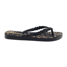 Ipanema 82397 zapatillas de casa de mujer florales negro marrón