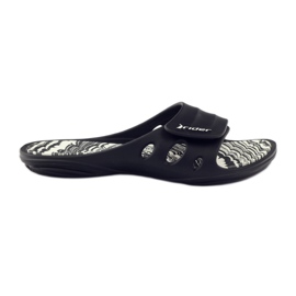 Rider 82213 zapatillas piscina velcro negro blanco
