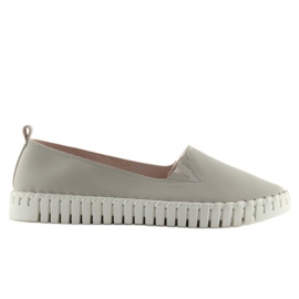 Gris 4163 Zapatillas slip-on grises súper cómodas