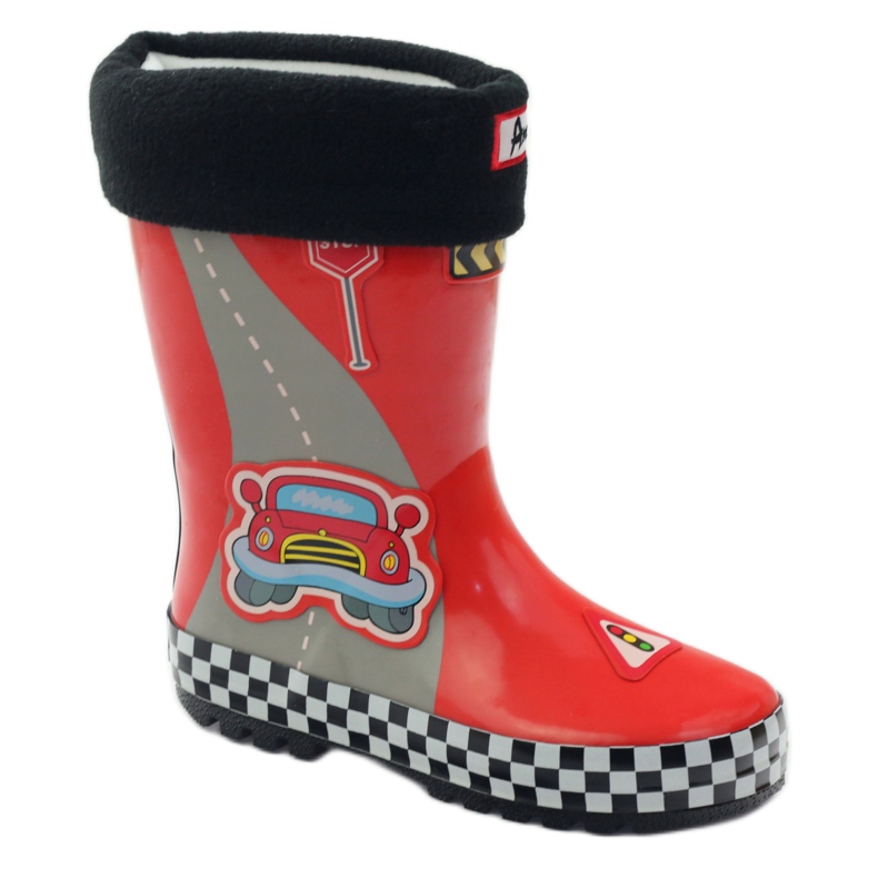 American Club Chanclos con aislamiento térmico grado II negro rojo gris