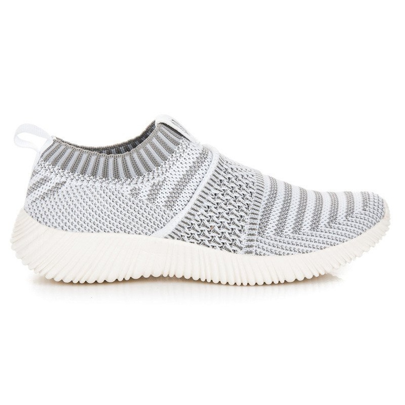 Kylie Zapatillas deportivas sin cordones de tela gris