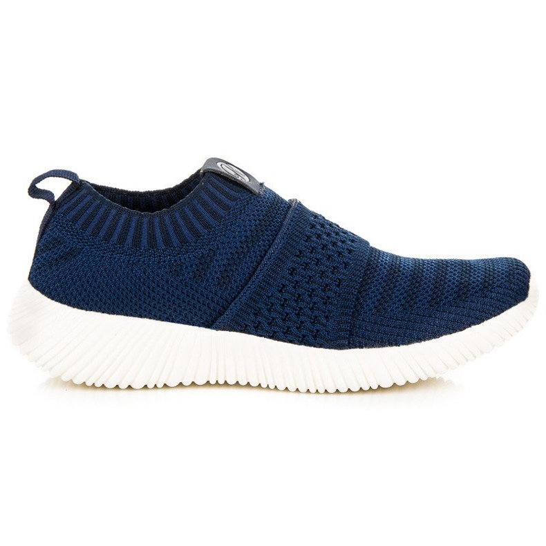 Kylie Zapatillas deportivas sin cordones de tela azul
