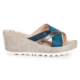 Kylie Zapatillas cuña azul Kylie Zapatillas cuña azul