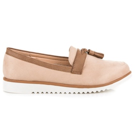 Mocasines boho vices beige