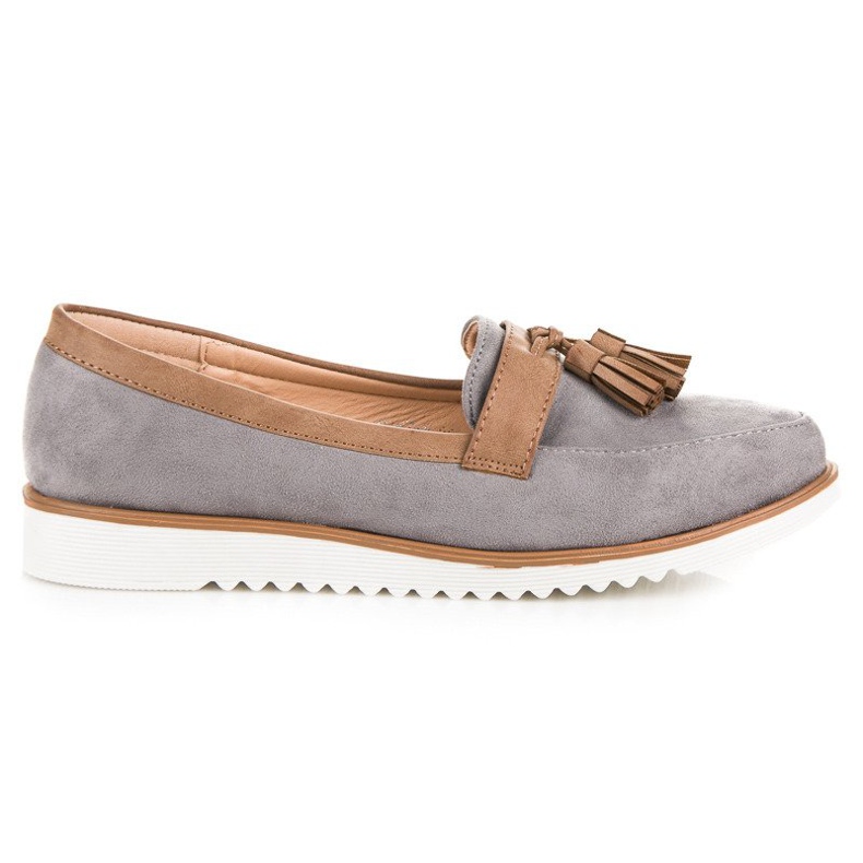 Vices Mocasín gris vicios boho