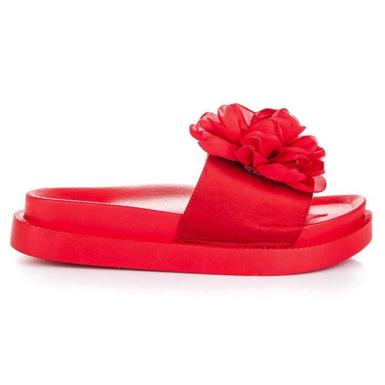Seastar Zapatillas casa flores mujer rojo