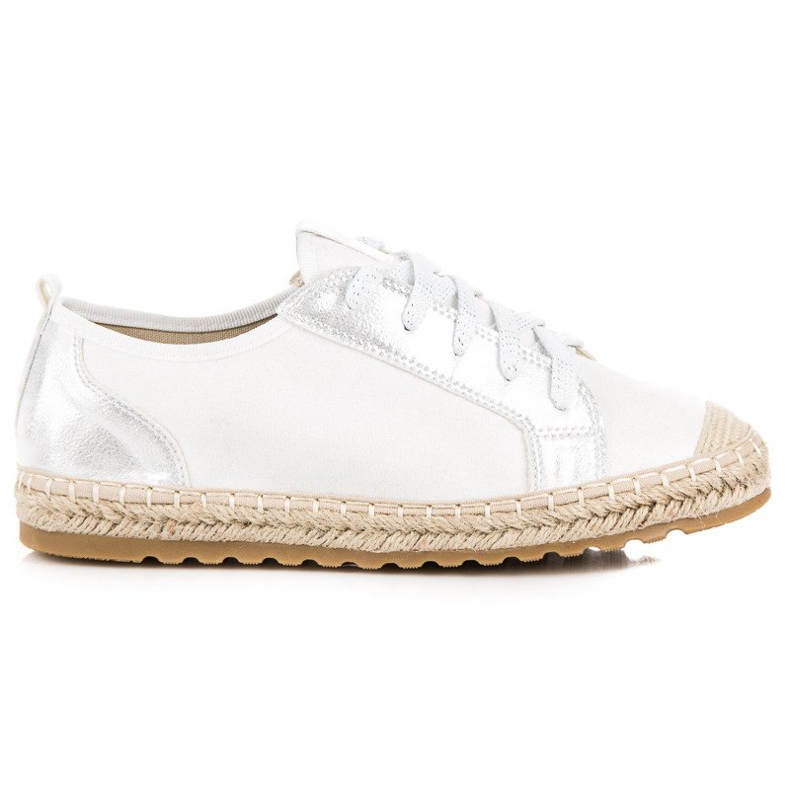 Seastar Alpargatas de ante con cordones blanco