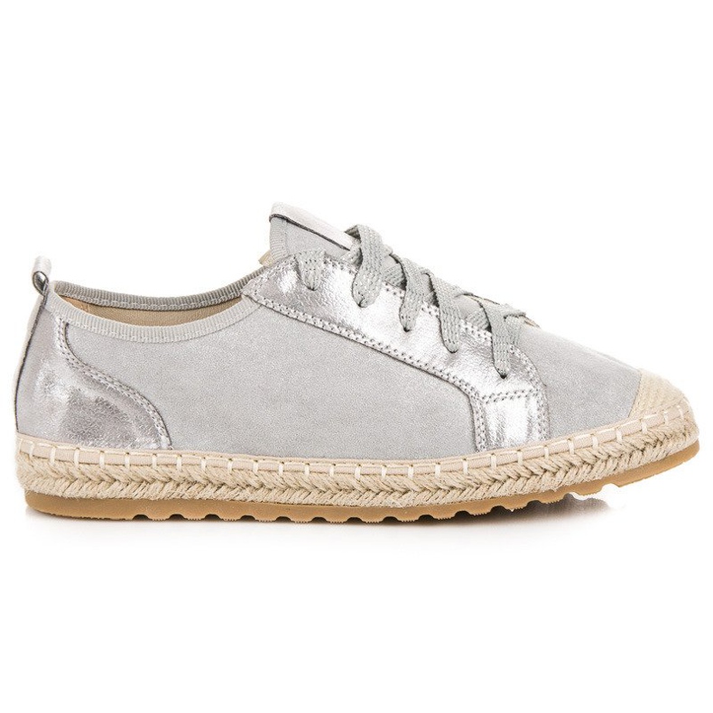 Seastar Alpargatas de ante con cordones gris Seastar Alpargatas de ante con cordones gris