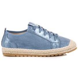 Seastar Alpargatas de ante con cordones azul