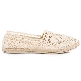 Seastar Alpargatas de encaje beige