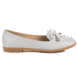 Coura Mocasines de ante gris