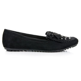 Mocasines de ante con estilo negro