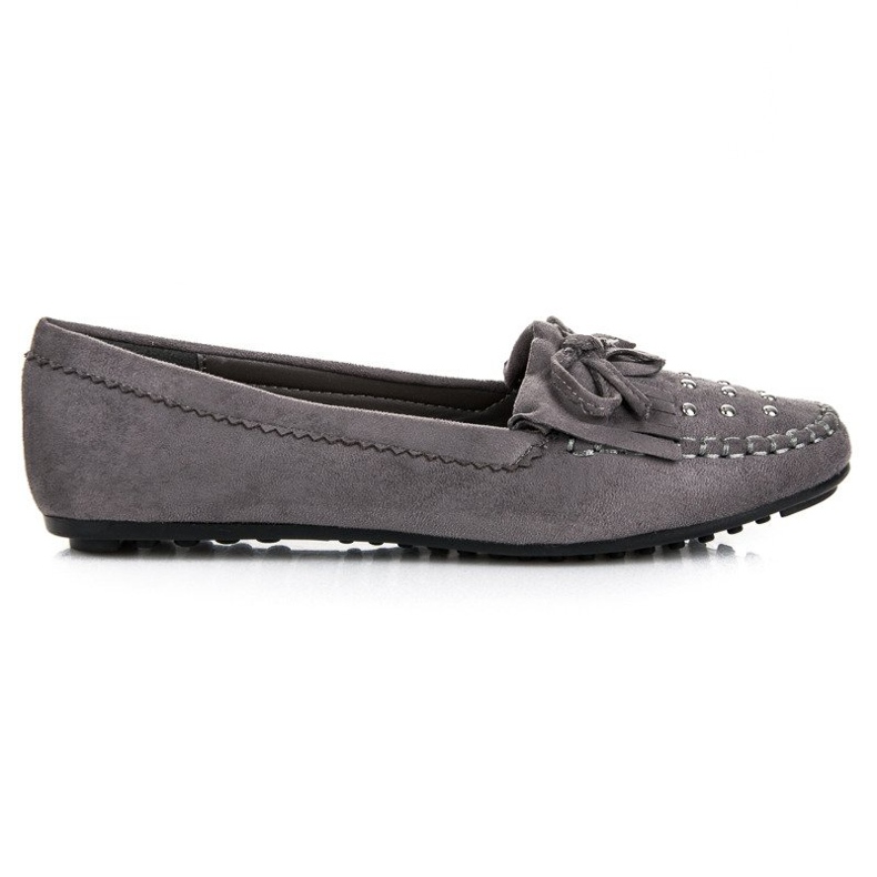 Mocasines de ante con estilo gris