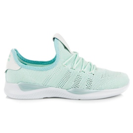 Deportivas sin cordones menta verde