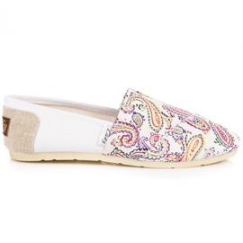 L. Day Alpargatas Con Estampado Étnico blanco