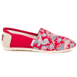 L. Day Alpargatas Con Estampado Étnico rojo