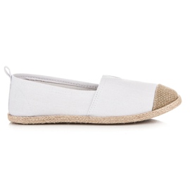 Mckeylor Alpargatas bailarinas blanco marrón